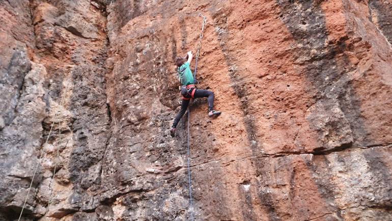 Kamnitnik – Patrik preplezal prvo 6b – 12. marec 2020